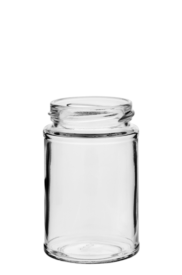 Food jar panelled 212ml 58TO Glass flint